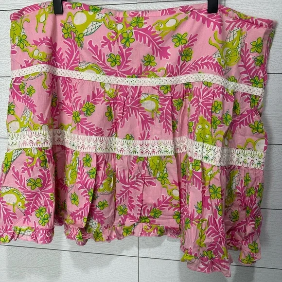 Lilly Pulitzer Pink Skirt Size Large - Picture 2 of 6